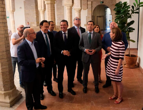 Juanma Moreno inaugura el Palacio de Congresos y Exposiciones de Córdoba.